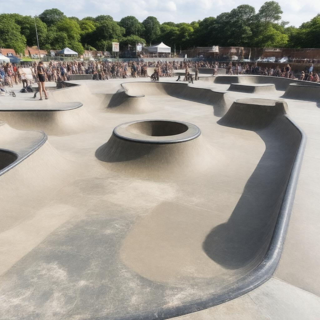 AI-created image of Stockwell Skatepark