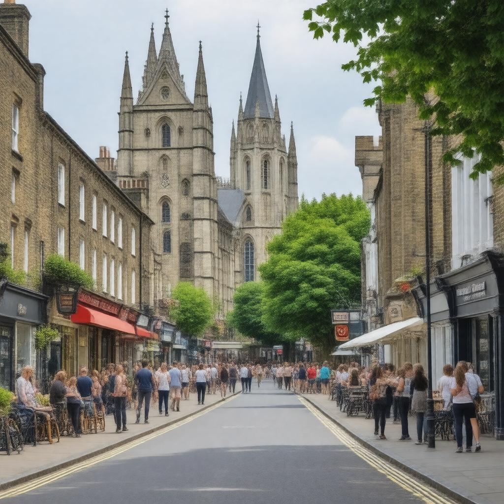 AI-created image of Stoke Newington Church Street
