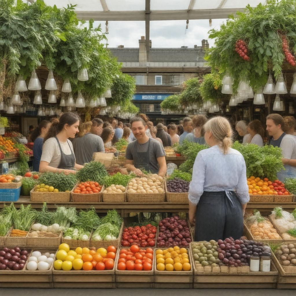 AI-created image of Stoke Newington Farmers' Market
