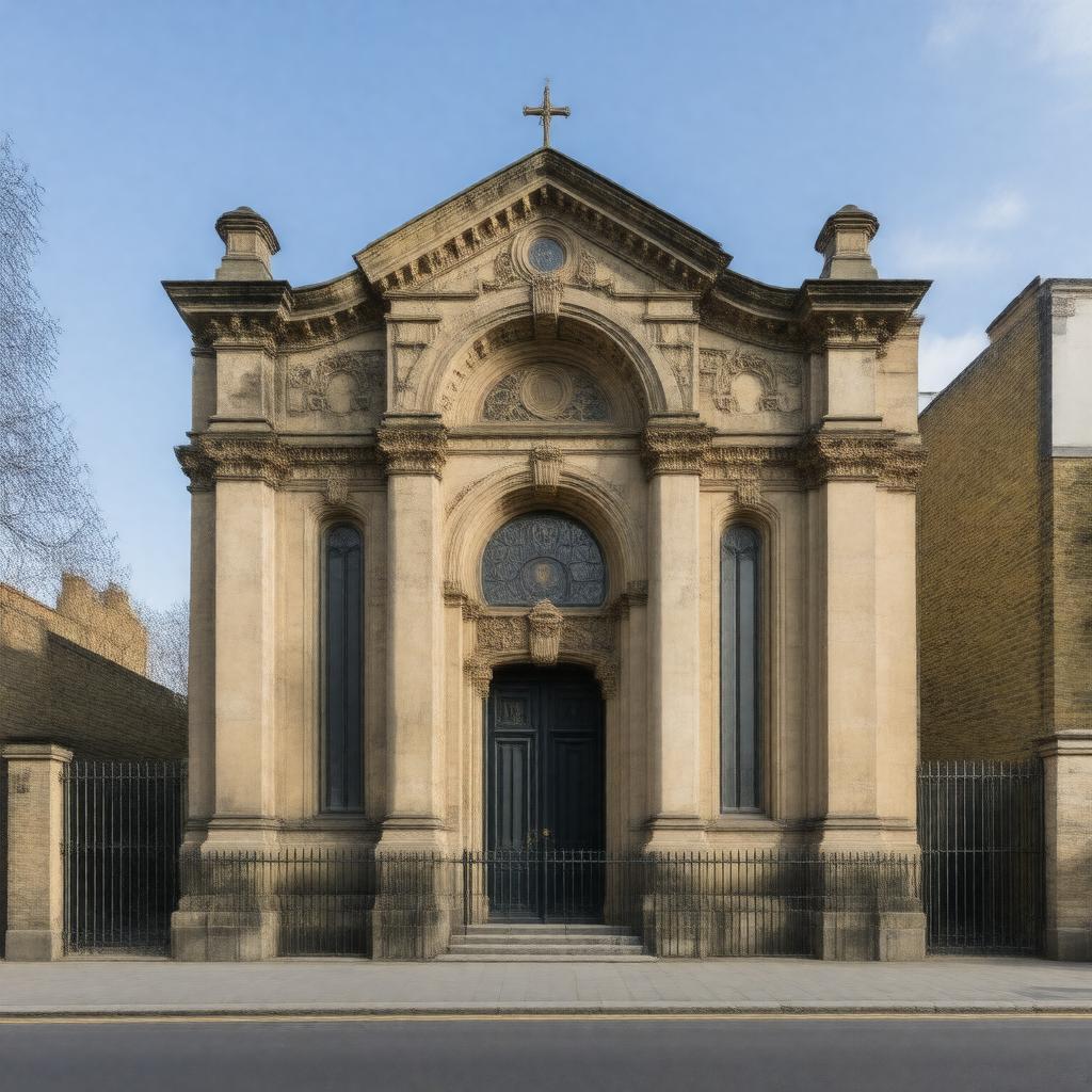 AI-created image of Stoke Newington Synagogue
