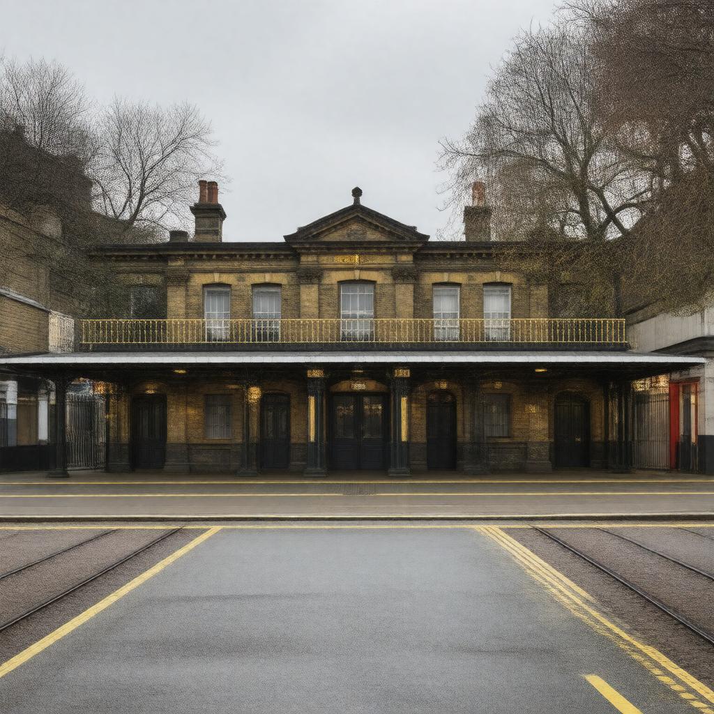AI-created image of Stoke Newington railway station