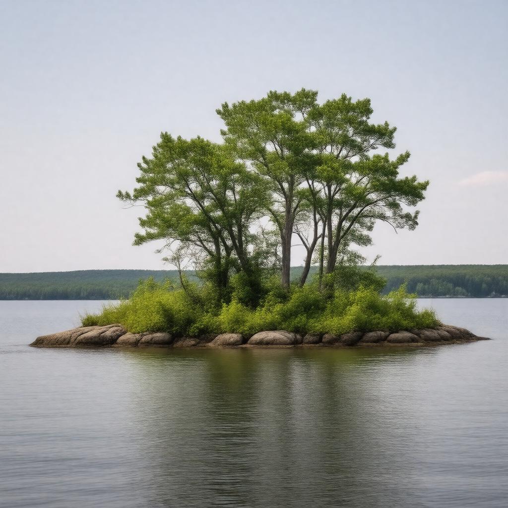 AI-created image of Stonedam Island