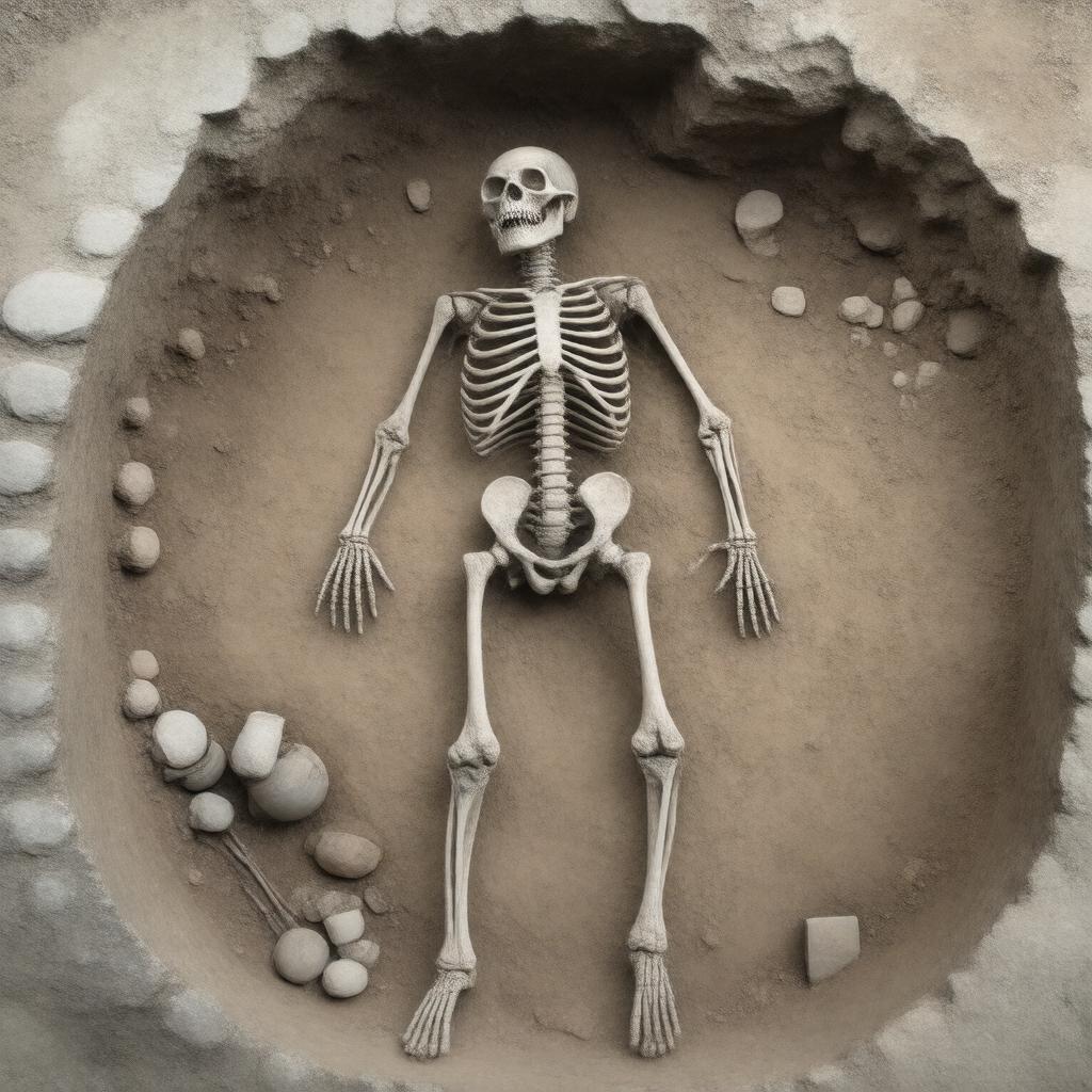 AI-created image of Stonehenge Archer (burial)