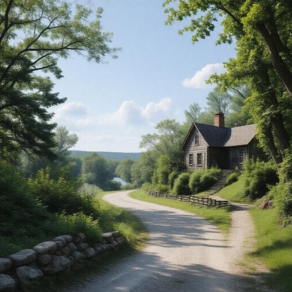 AI-created image of Stony Brook, New York