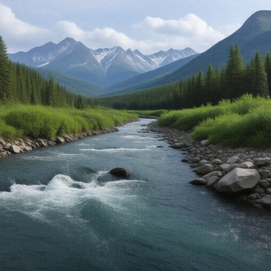 AI-created image of Stony River