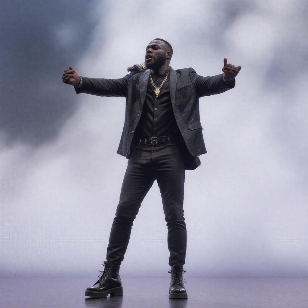 Click to view larger image AI-created image of Stormzy 2018 medley