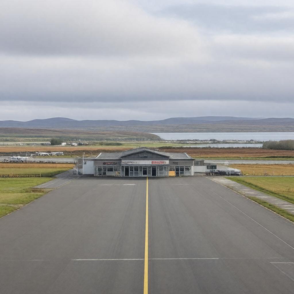 AI-created image of Stornoway Airport