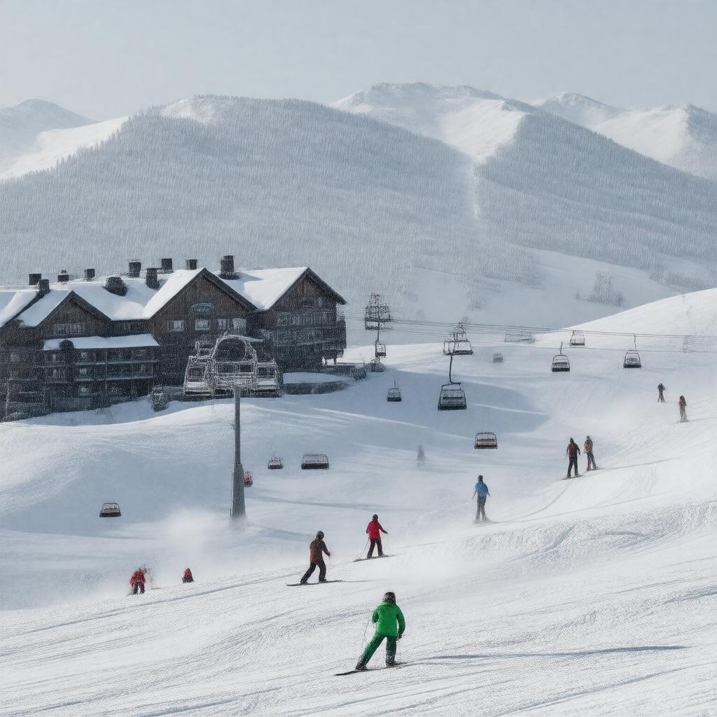 AI-created image of Stowe Mountain Resort