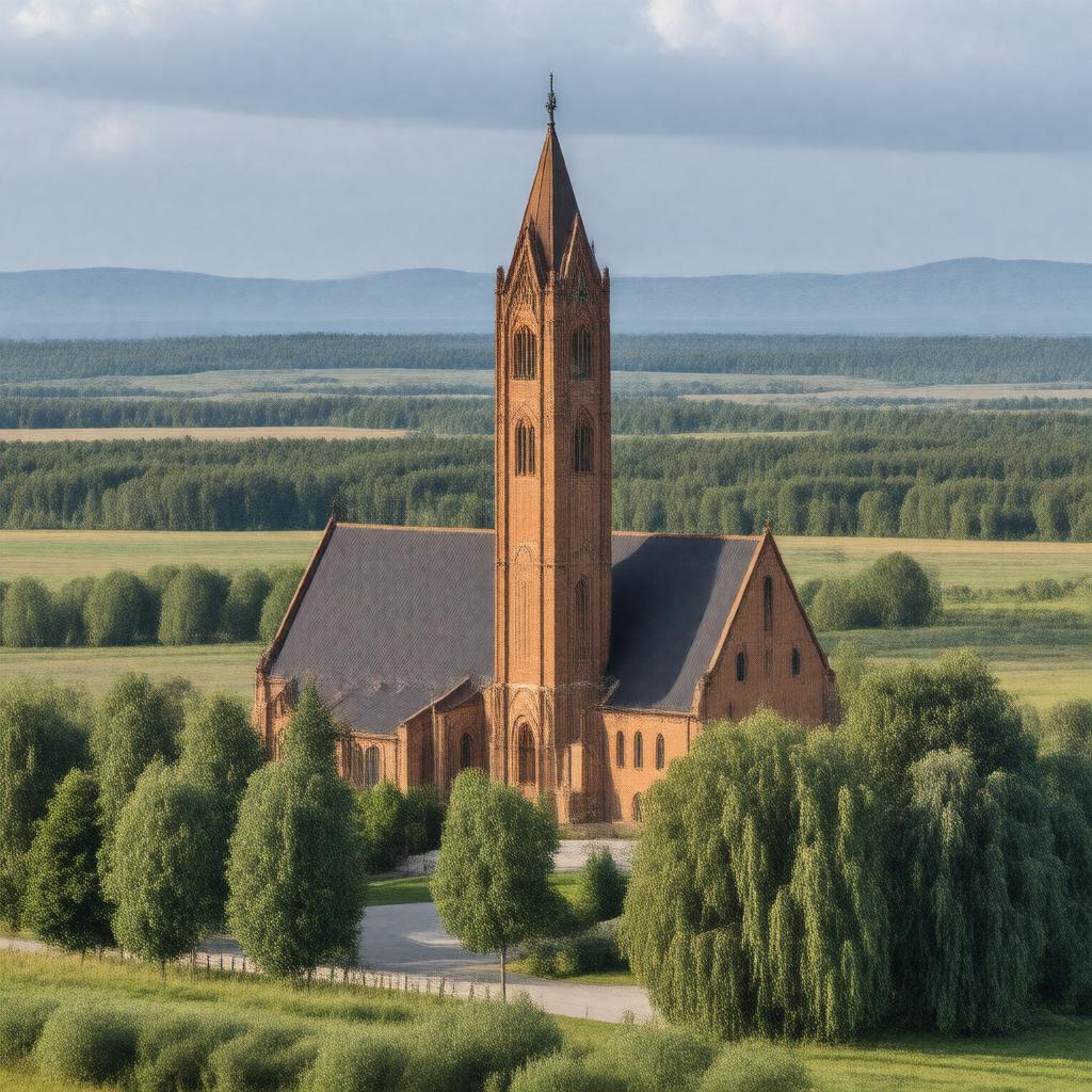 AI-created image of Strängnäs Cathedral