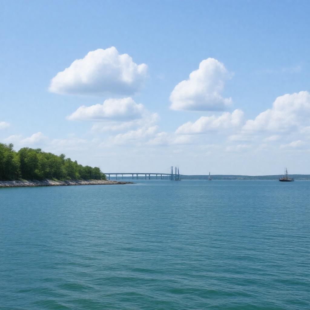 AI-created image of Straits of Mackinac