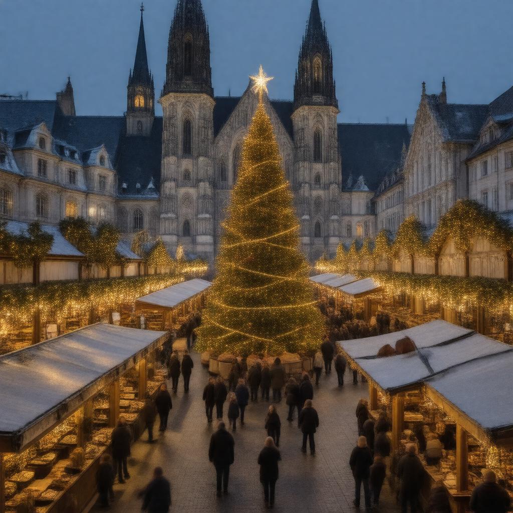 AI-created image of Strasbourg Christmas Market