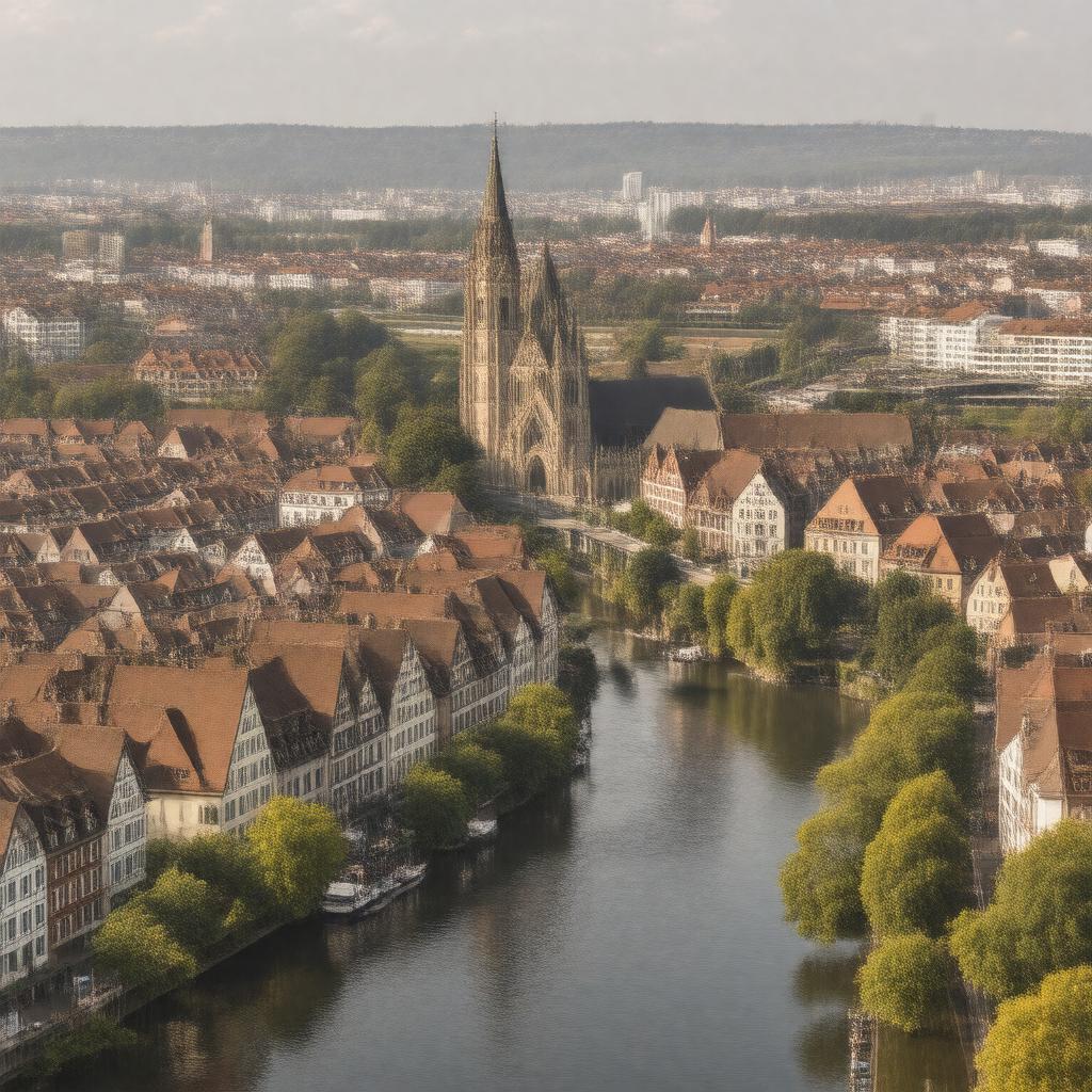 AI-created image of Strasbourg, France