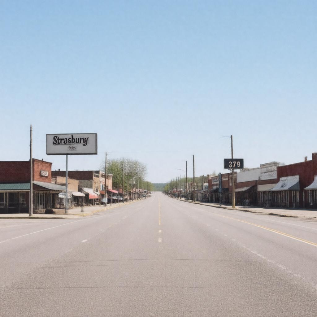AI-created image of Strasburg, North Dakota, USA