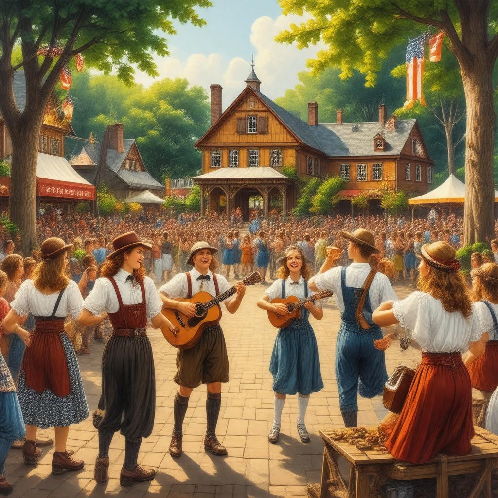 AI-created image of Strassenfest German Garden
