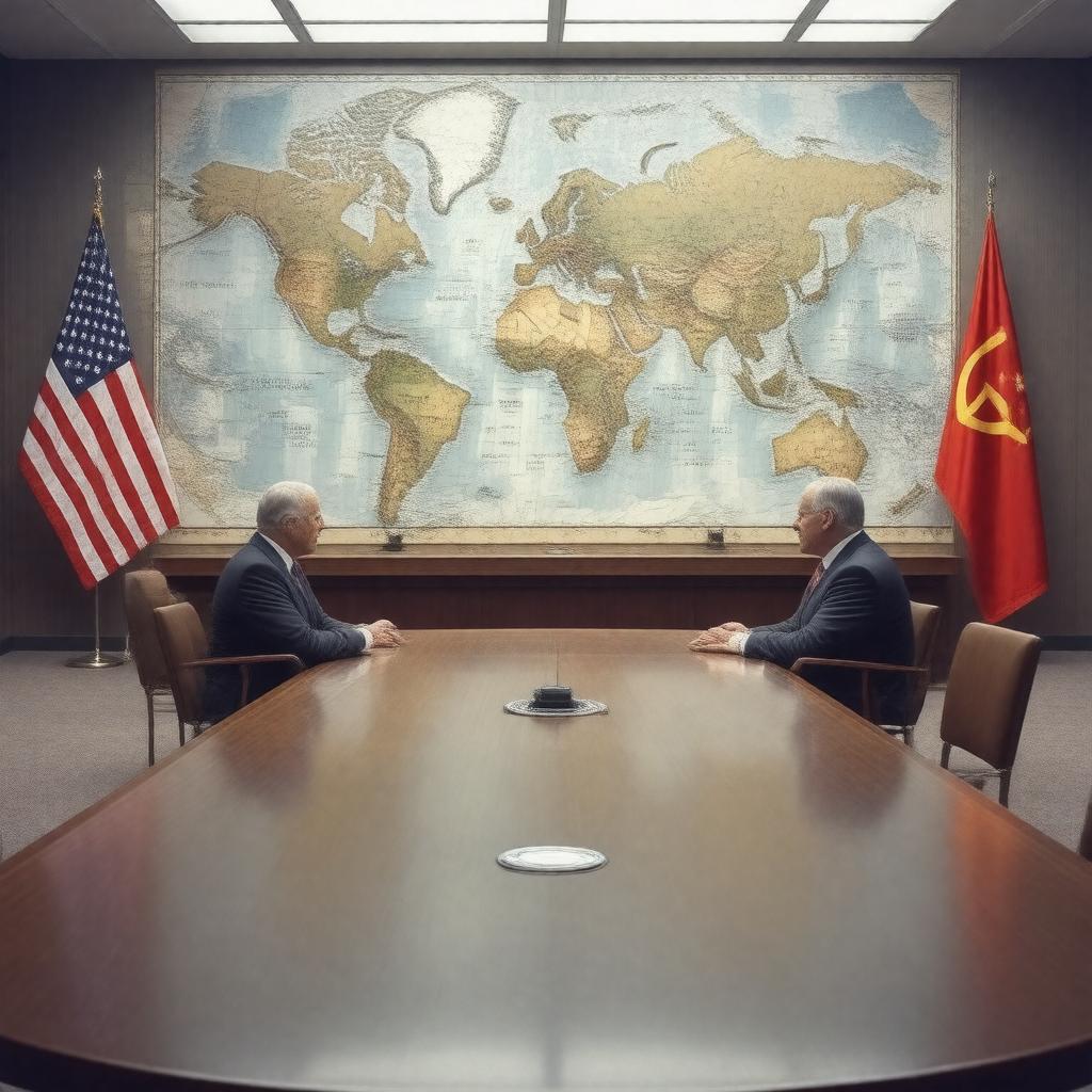 Click to view larger image AI-created image of Strategic Arms Limitation Talks (SALT)