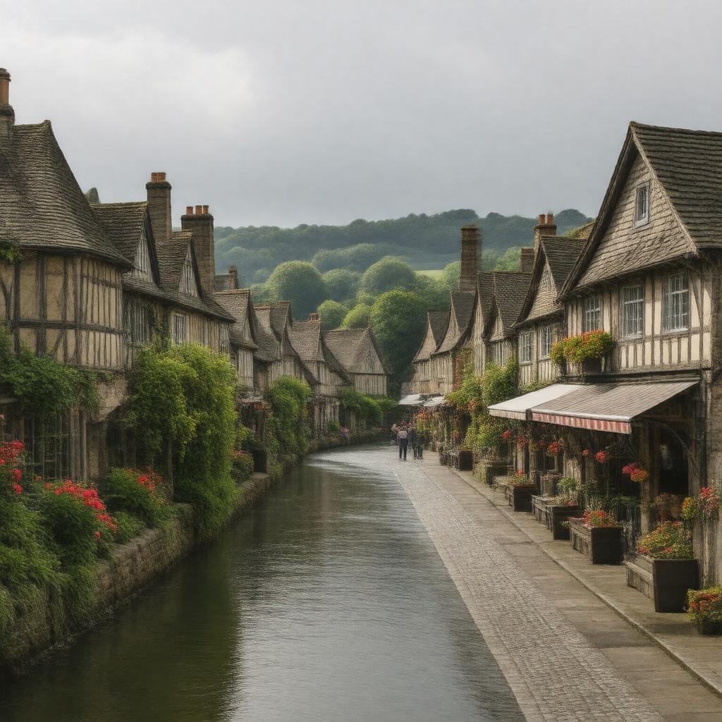 AI-created image of Stratford-upon-Avon