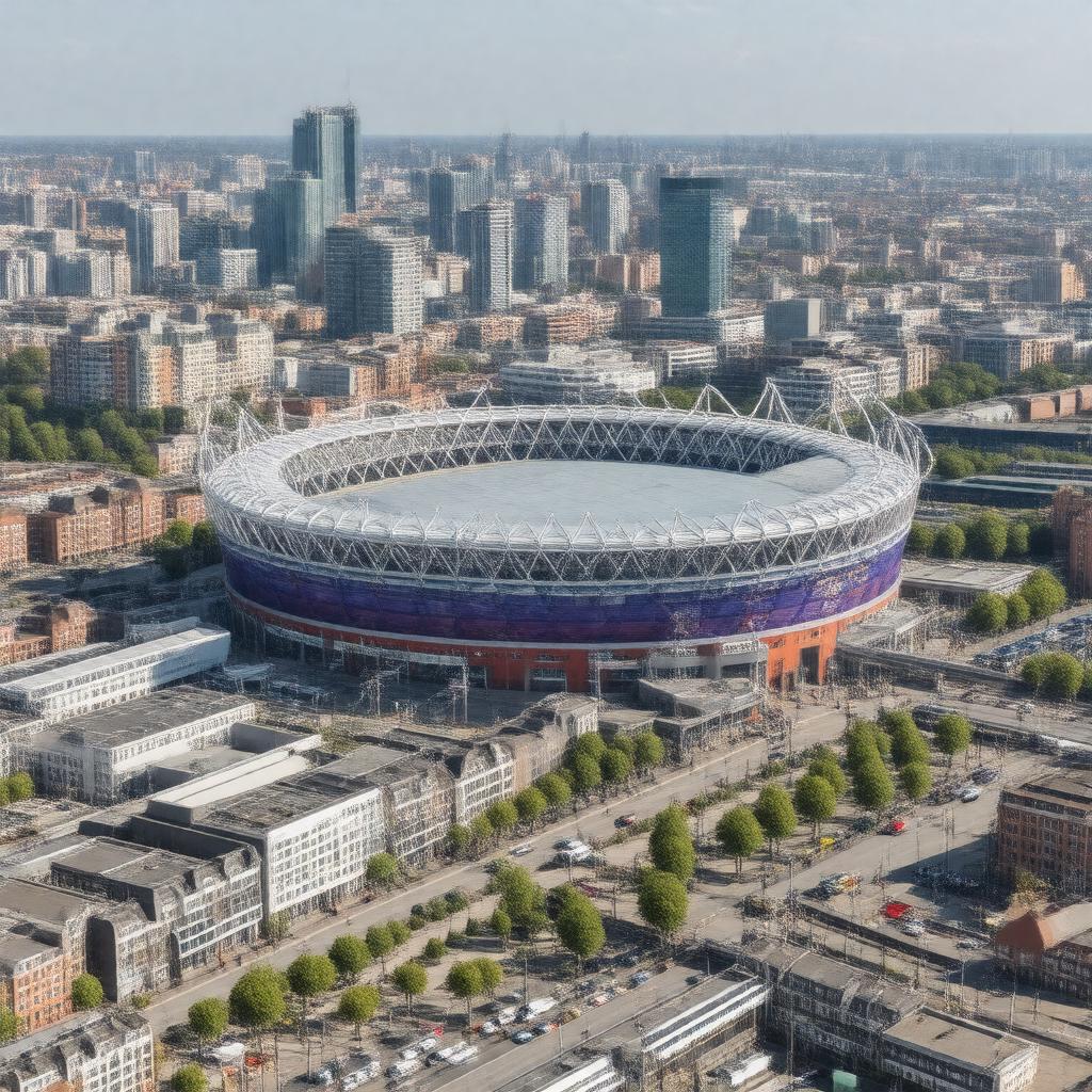 AI-created image of Stratford, London