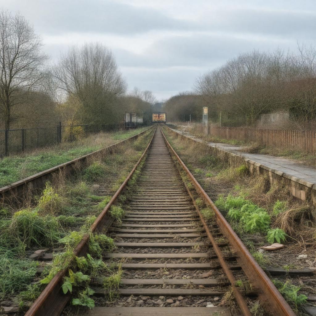 AI-created image of Stratford Sidings