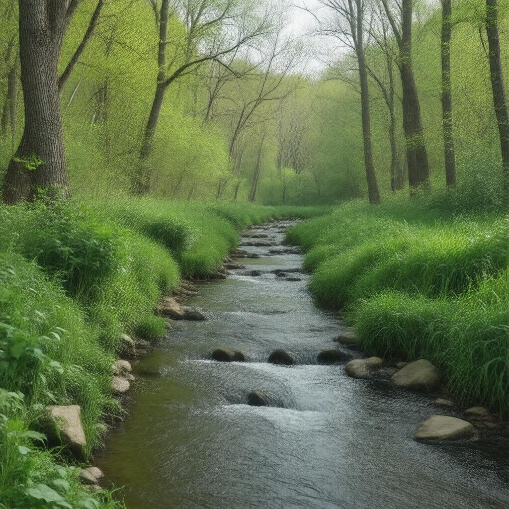 AI-created image of Strawberry Brook