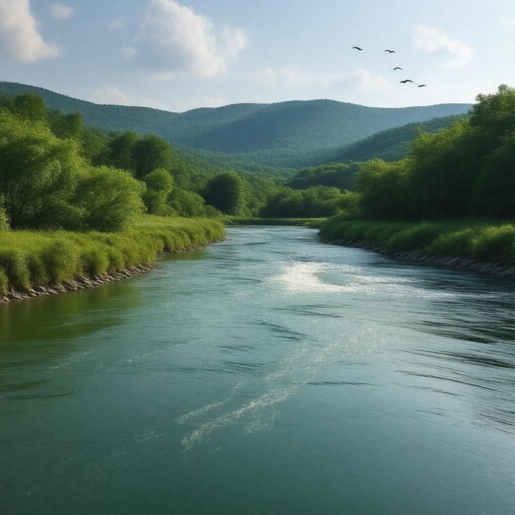 Click to view larger image AI-created image of Strawberry River