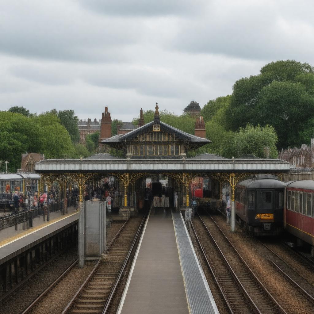 AI-created image of Streatham Common railway station