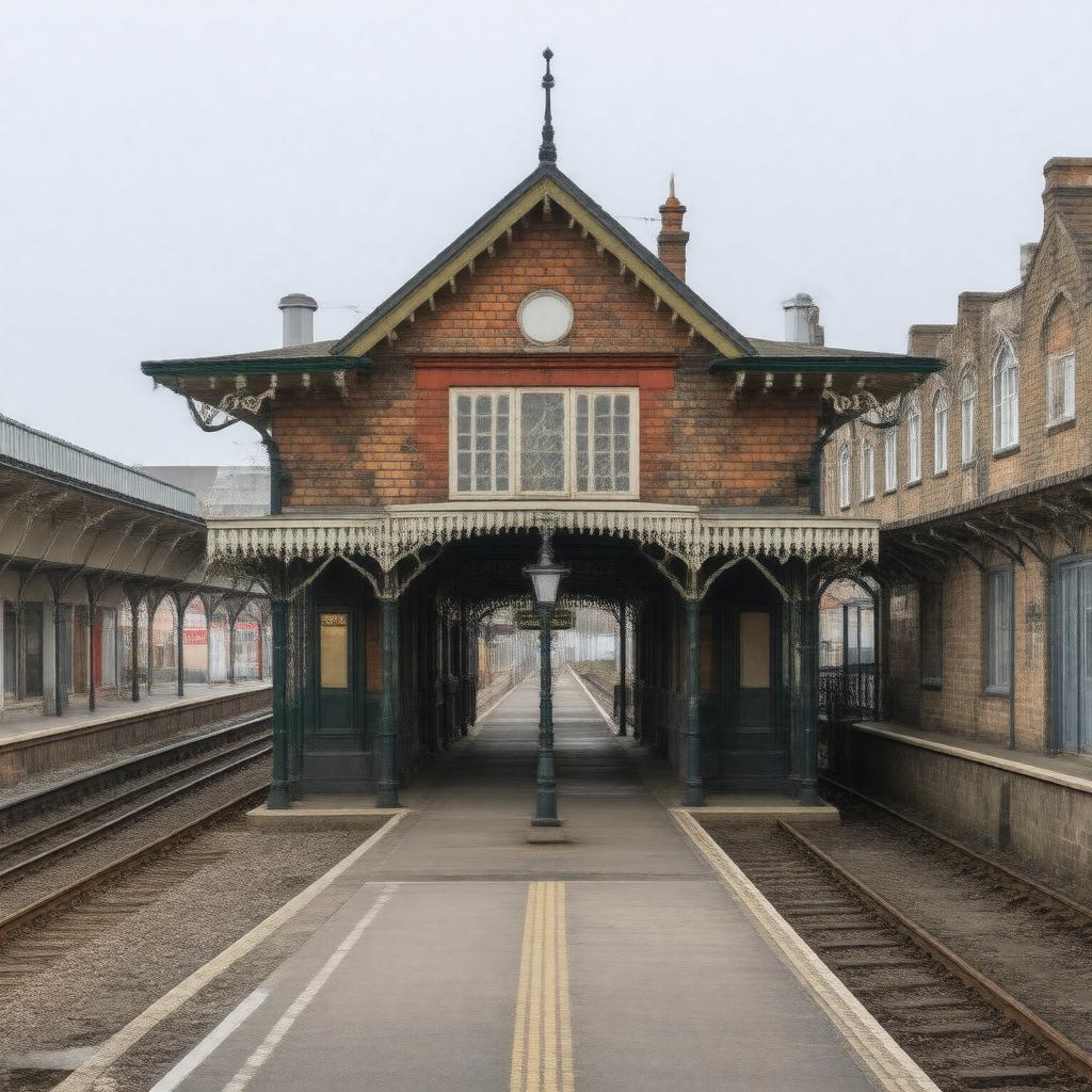 AI-created image of Streatham Hill railway station