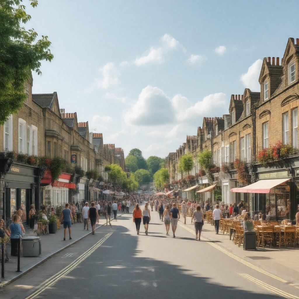 AI-created image of Streatham, London, England