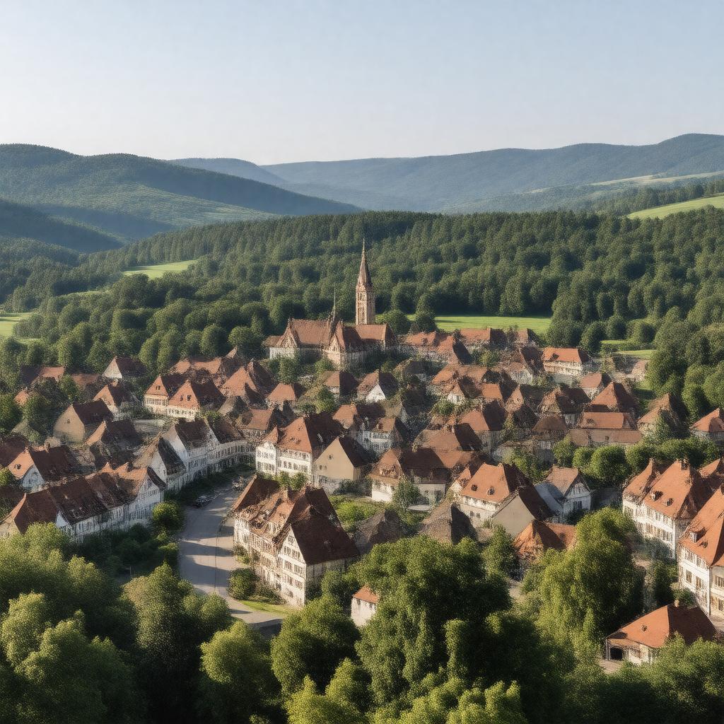 AI-created image of Striegau, German Empire