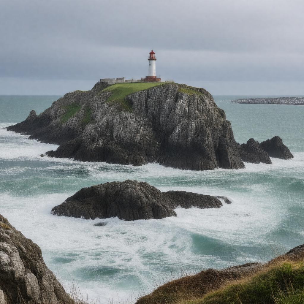 Click to view larger image AI-created image of Strumble Head