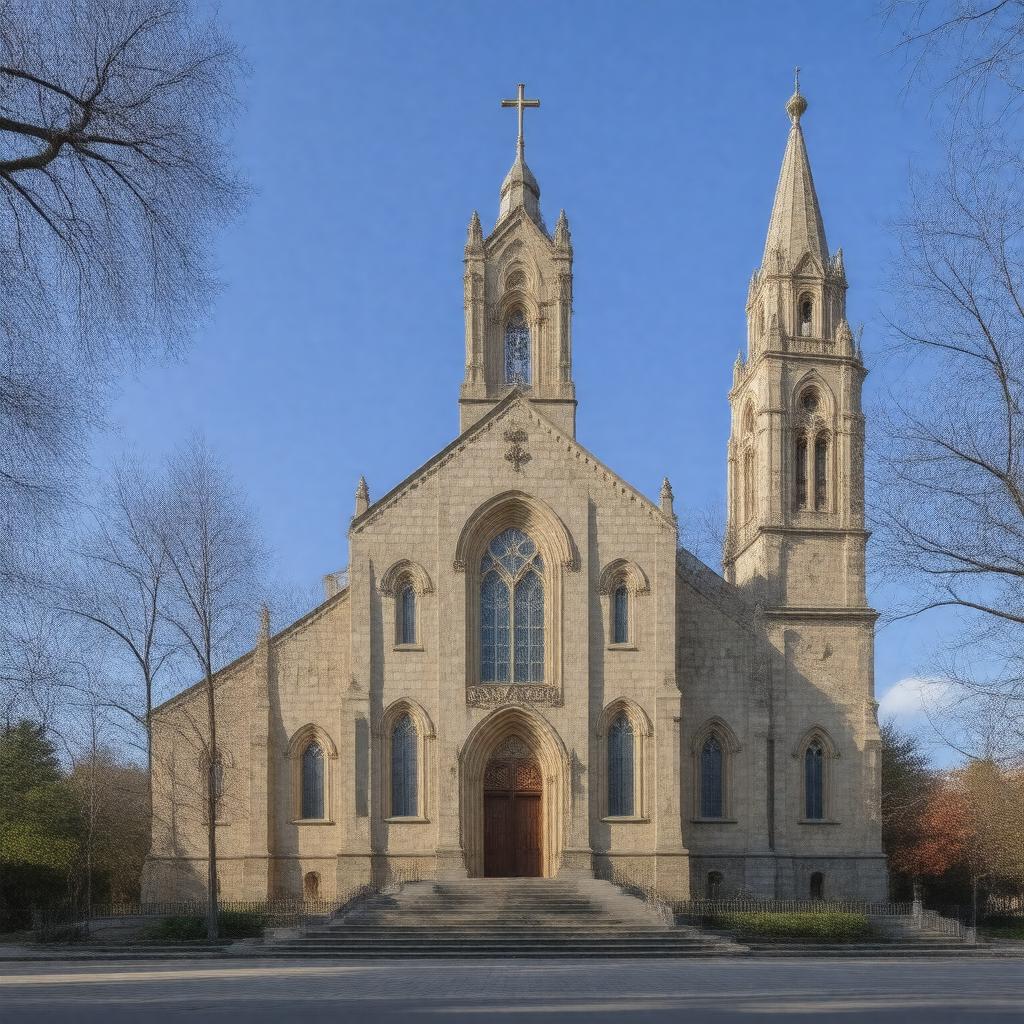 AI-created image of Sts. Peter and Paul Catholic Church