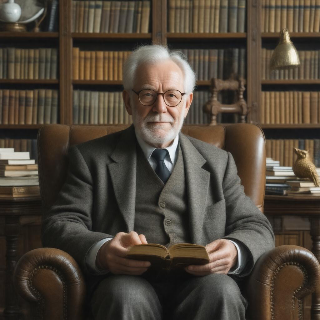 AI-created image of Stuart Hampshire