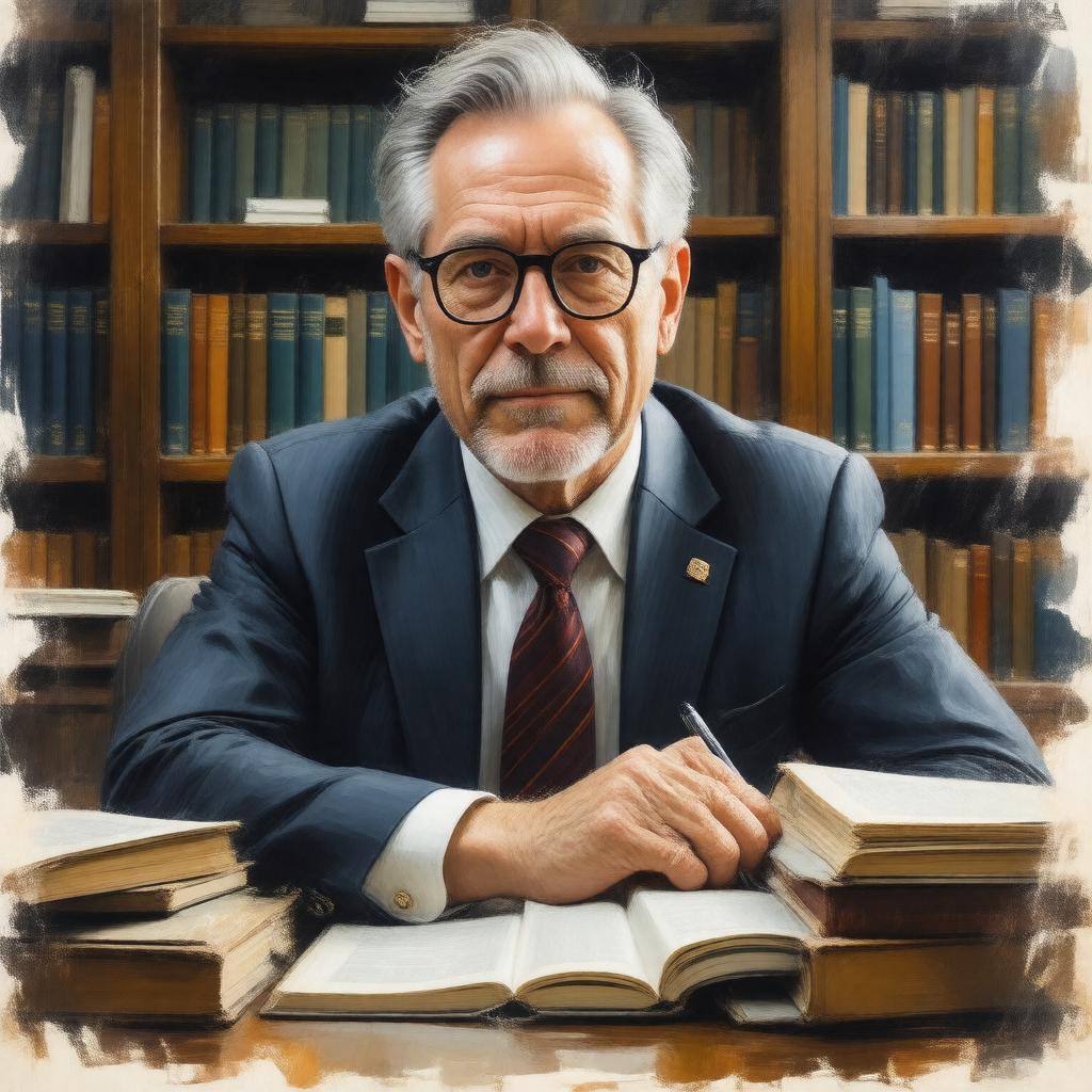 Click to view larger image AI-created image of Stuart Kauffman