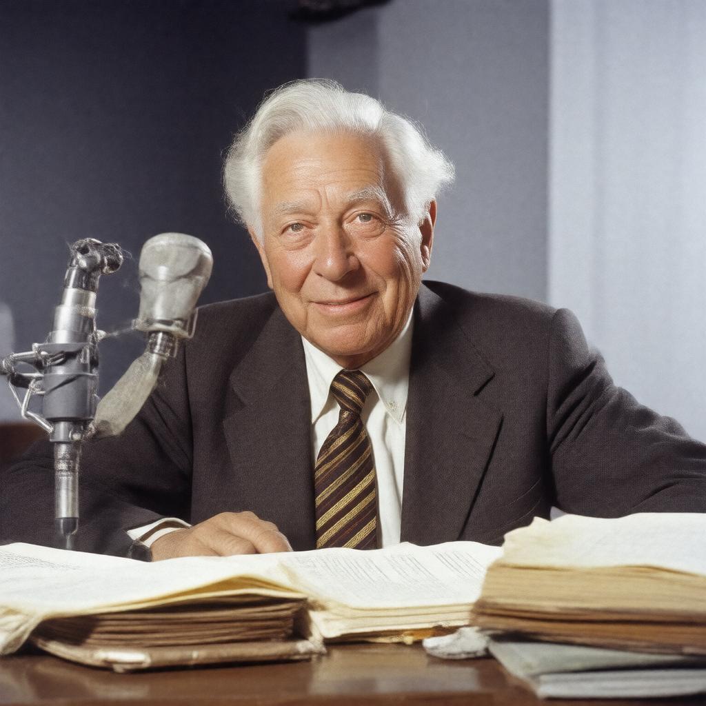 AI-created image of Studs Terkel