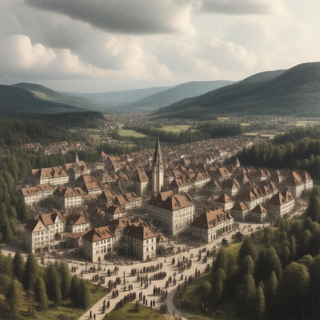 AI-created image of Stuttgart, Duchy of Württemberg