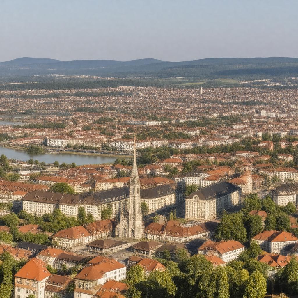 AI-created image of Stuttgart, Germany