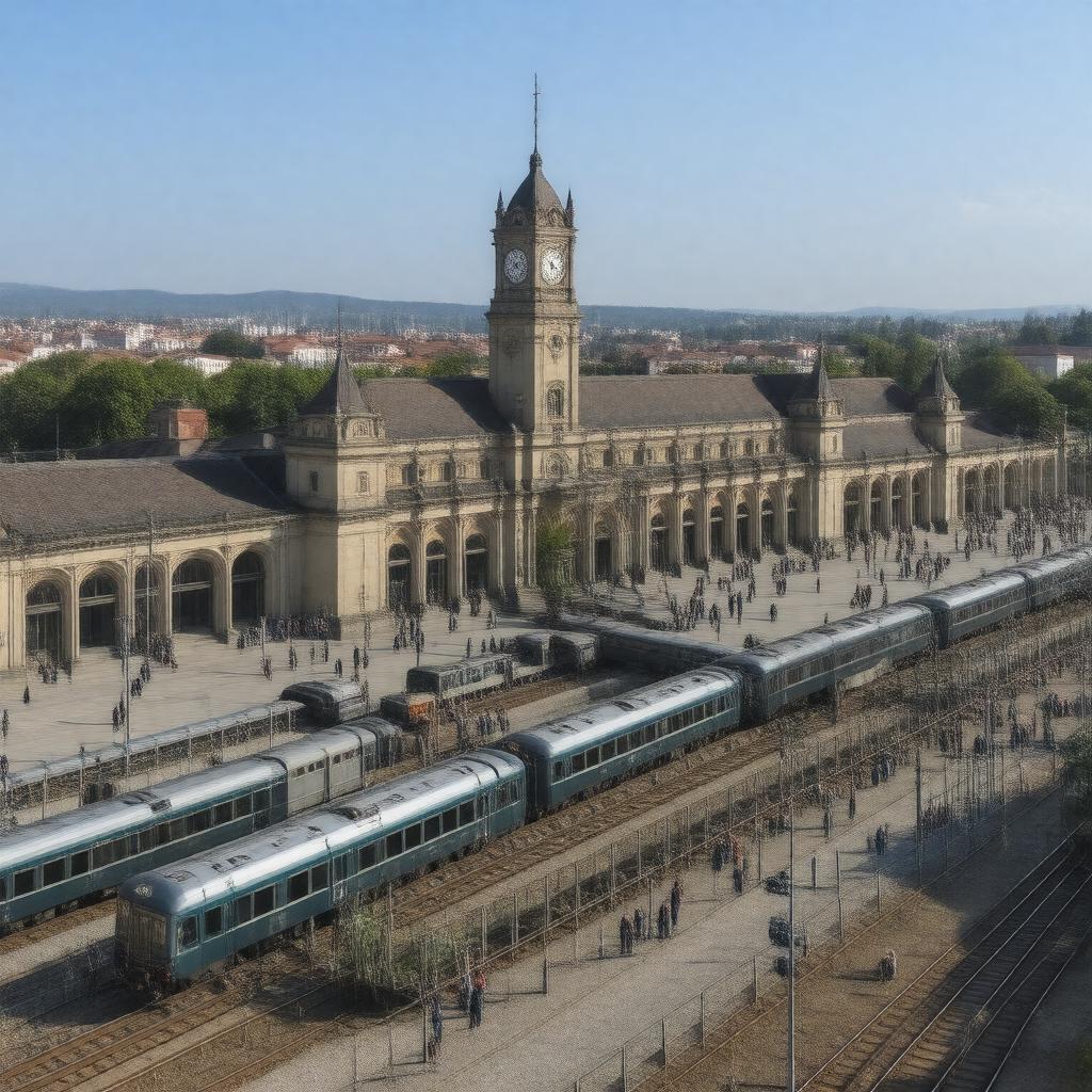 Click to view larger image AI-created image of Stuttgart Hauptbahnhof
