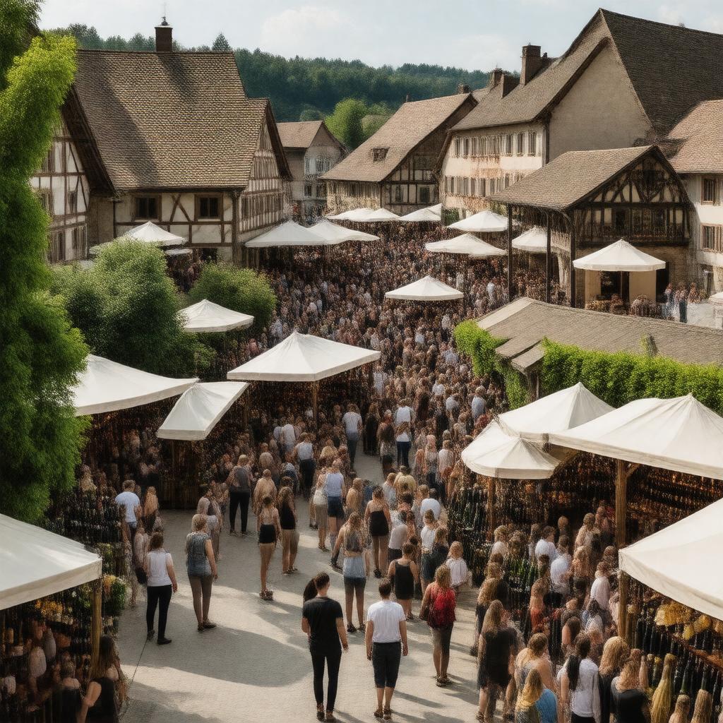 Click to view larger image AI-created image of Stuttgart Wine Festival