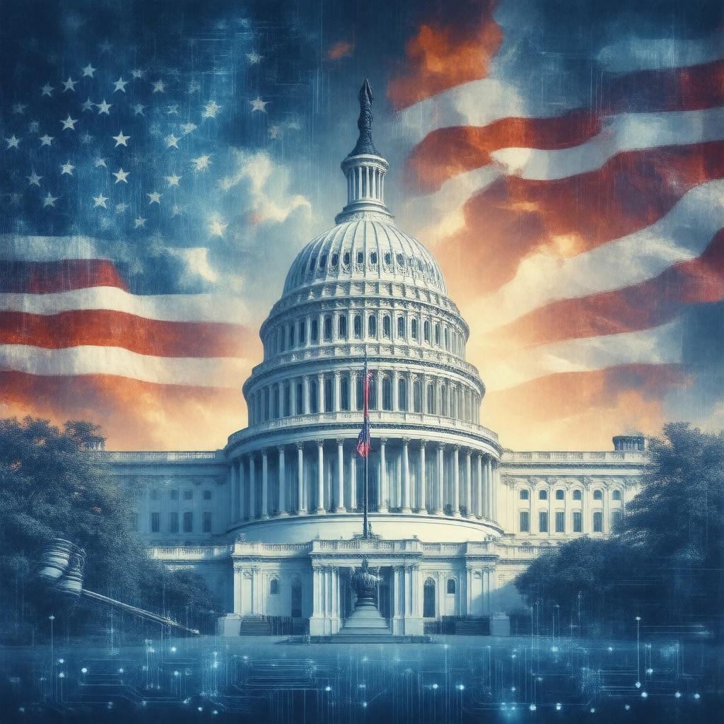 Click to view larger image AI-created image of Subcommittee on Courts, Intellectual Property, and the Internet