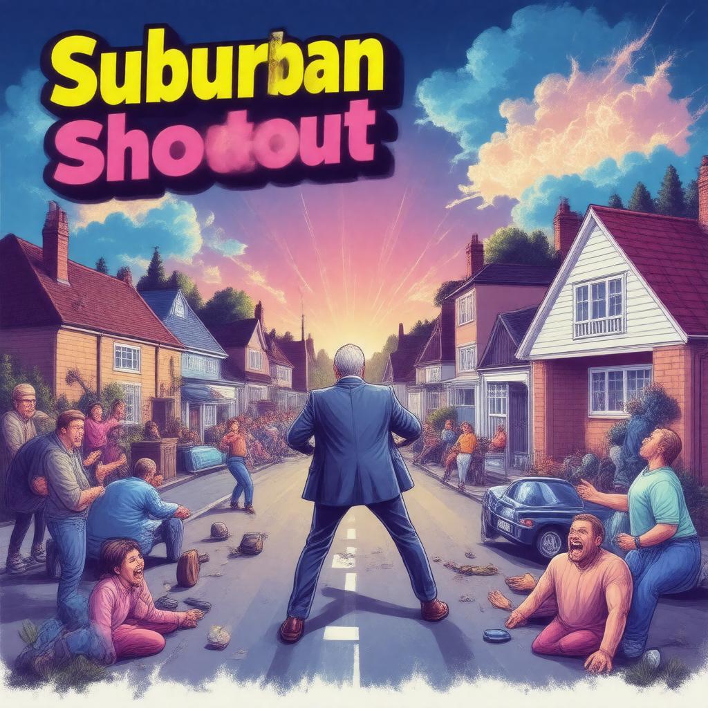 AI-created image of Suburban Shootout