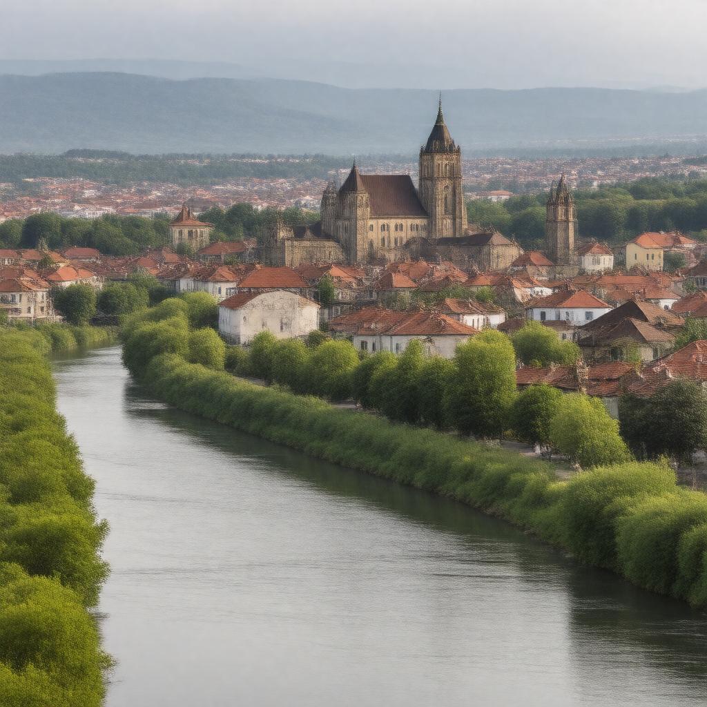 AI-created image of Suceava, Romania