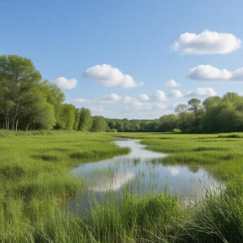 AI-created image of Sudbury River floodplain