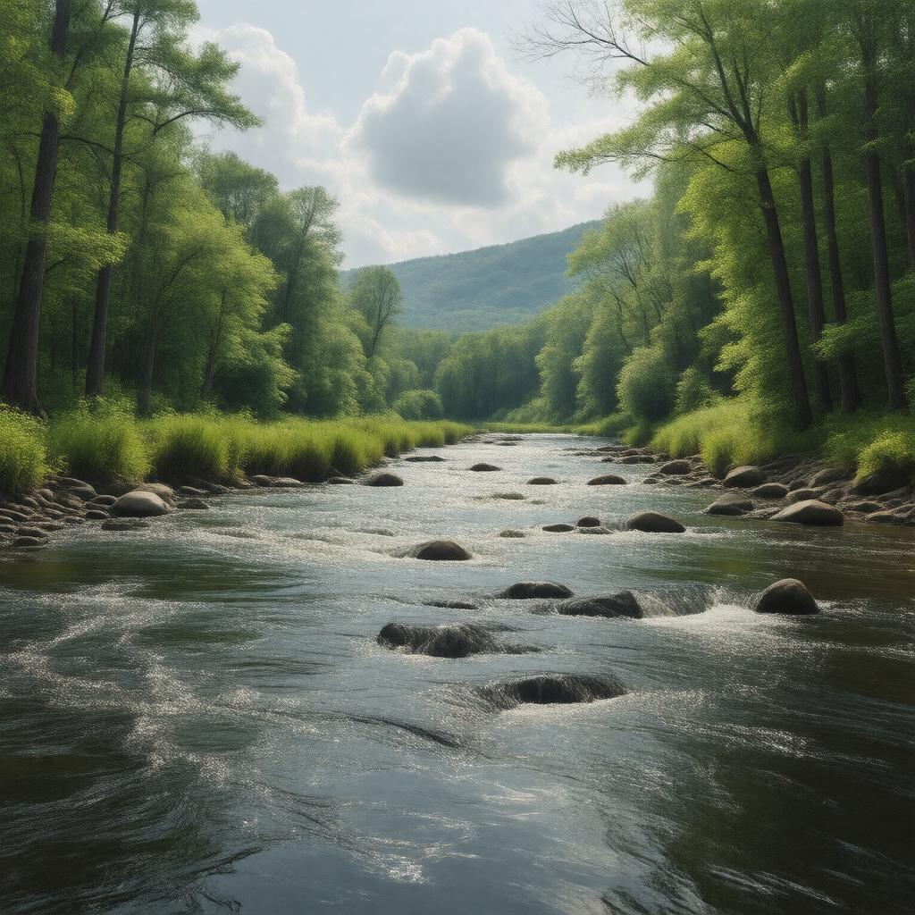 AI-created image of Sudbury River