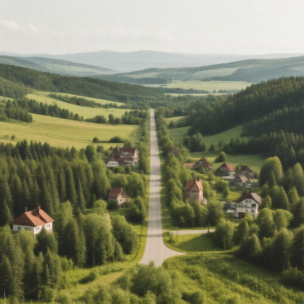 AI-created image of Sudbury, Vermont, United States