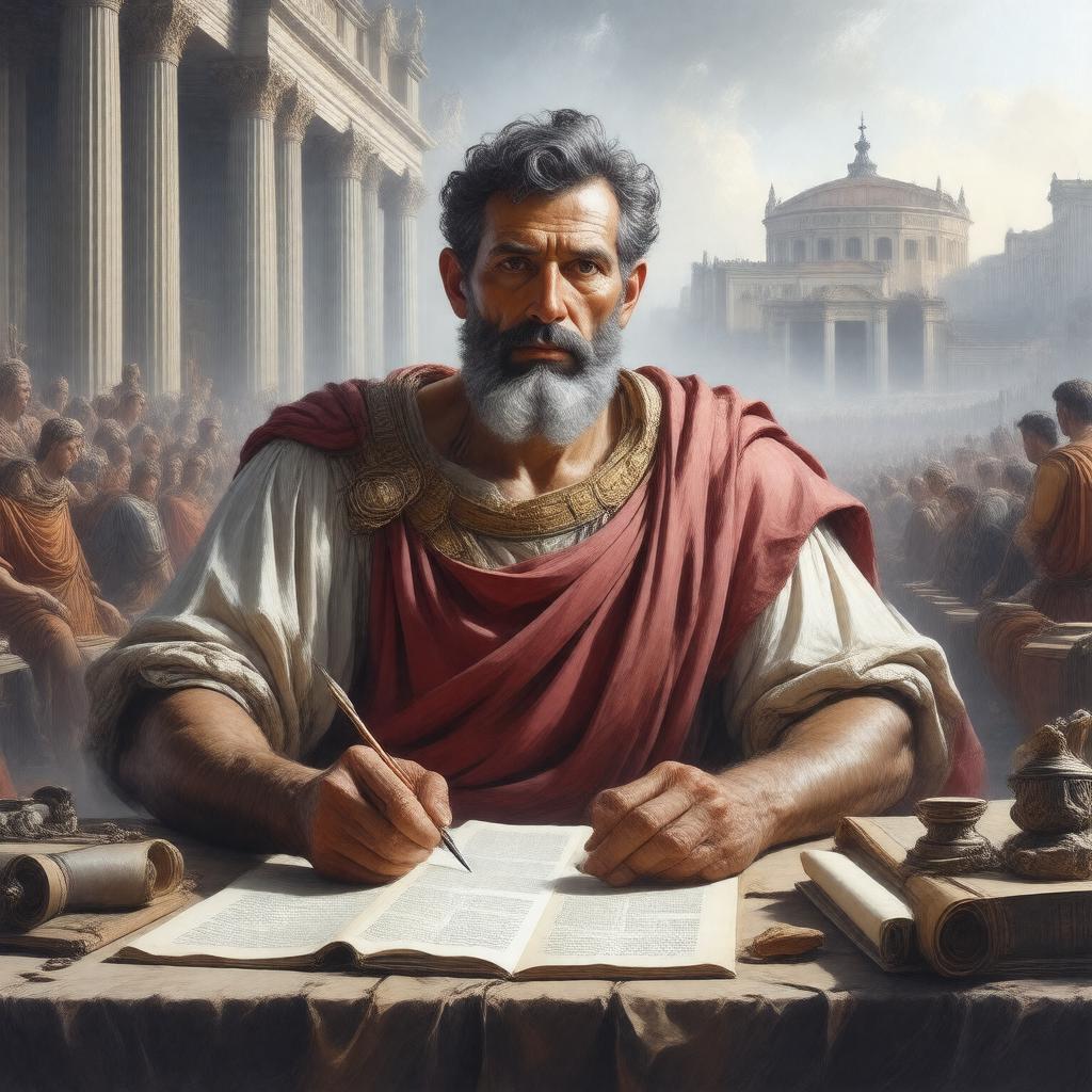AI-created image of Suetonius