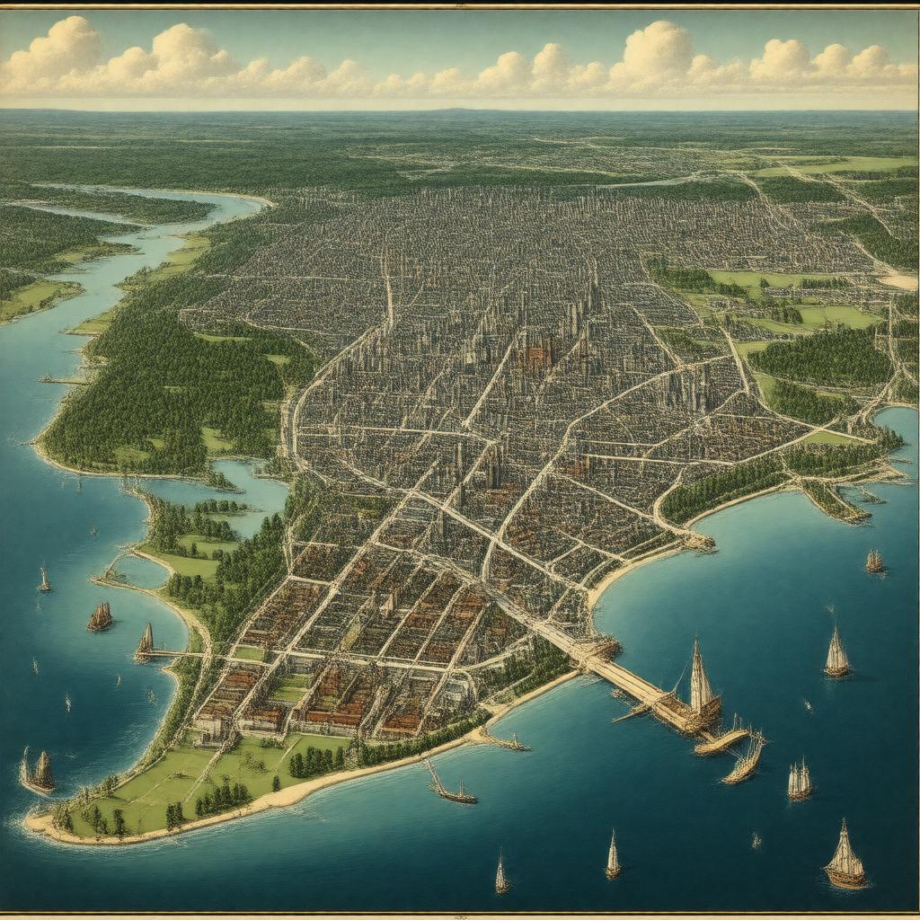 AI-created image of Suffolk County, Massachusetts
