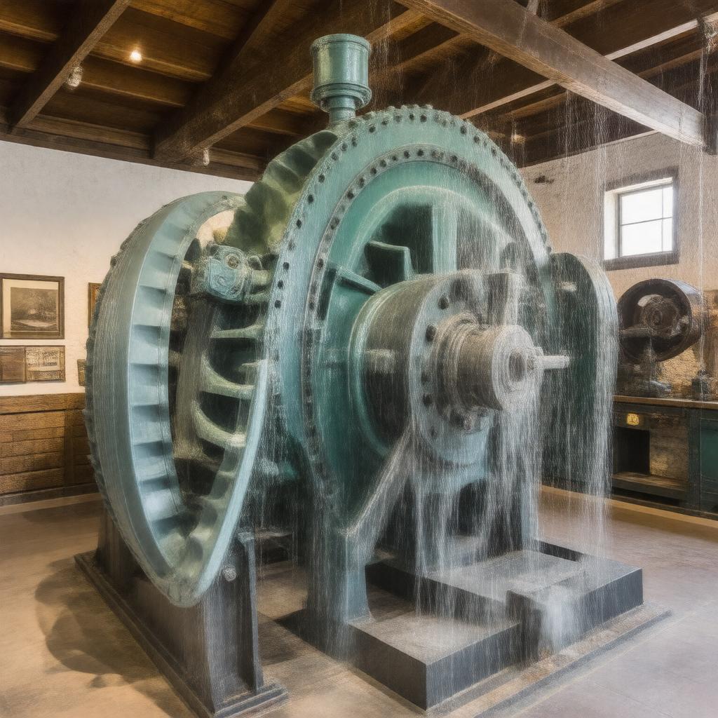 AI-created image of Suffolk Mill Turbine Exhibit