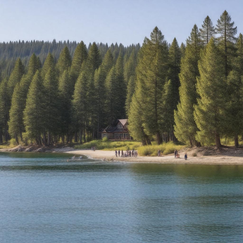 AI-created image of Sugar Pine Point State Park