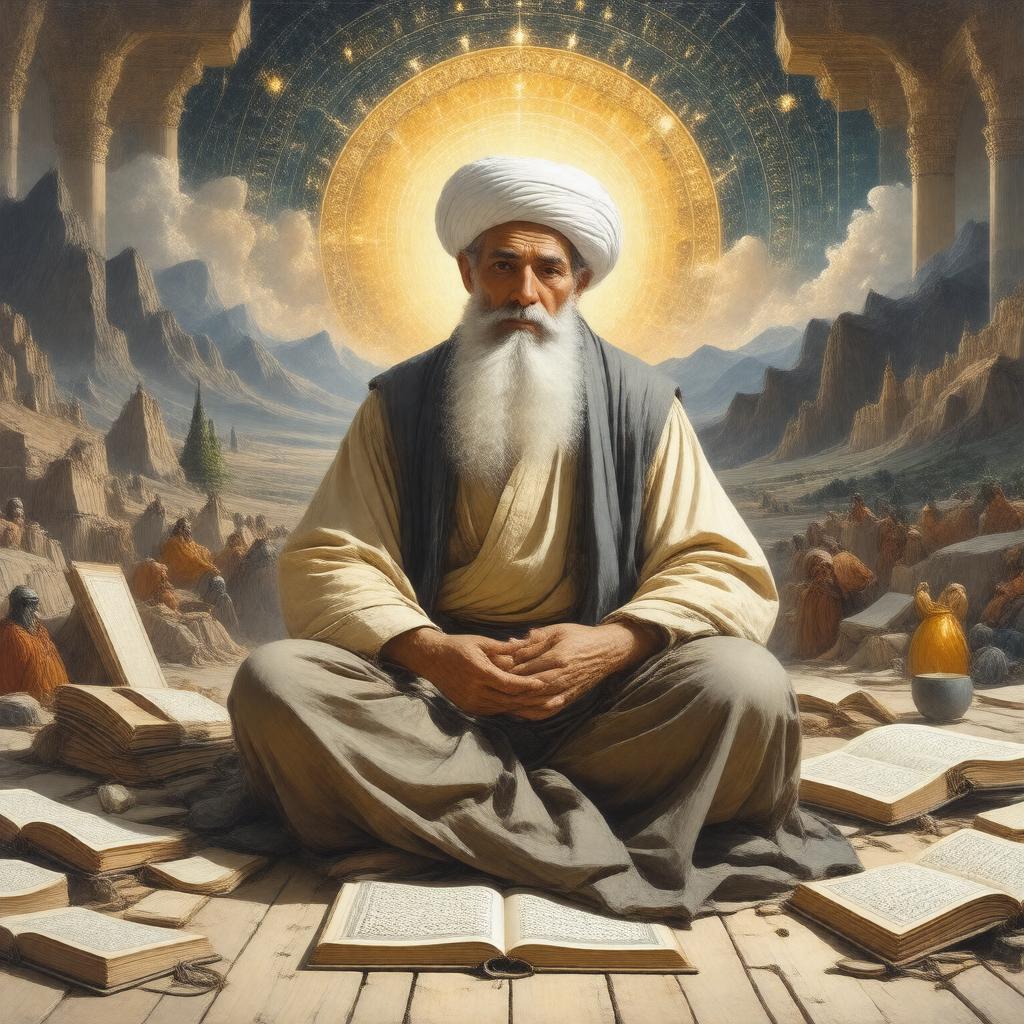 AI-created image of Suhrawardi