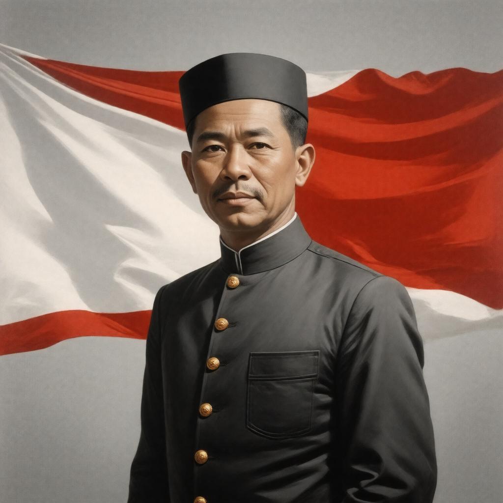 AI-created image of Sukarno