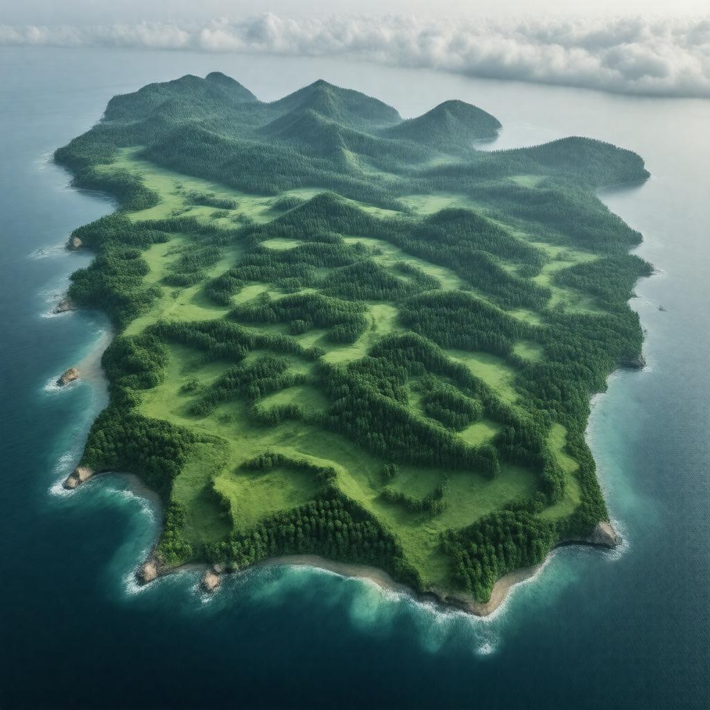 AI-created image of Sulawesi